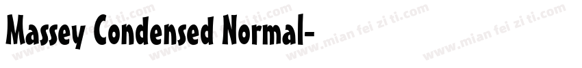 Massey Condensed Normal字体转换